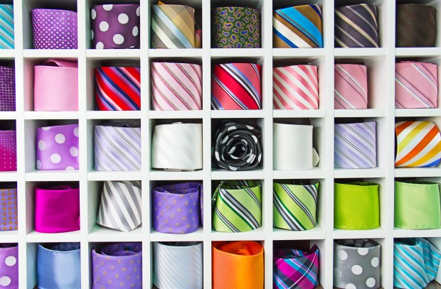 Colorful tie collection