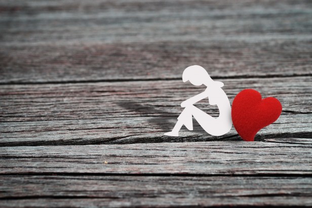 Lonely heart woman