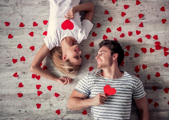 Romantic young couple