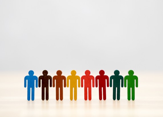 Colorful group of people figures