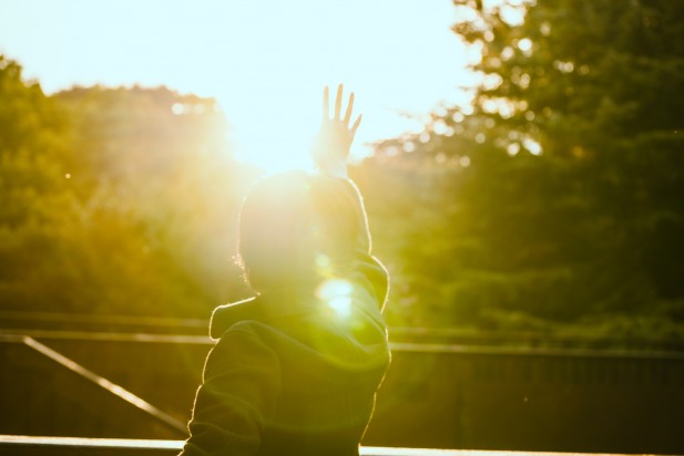 Man taking a sun